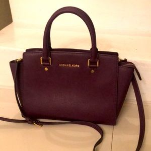 COPY - Michael Kors brown leather purse it’s a maroon brown